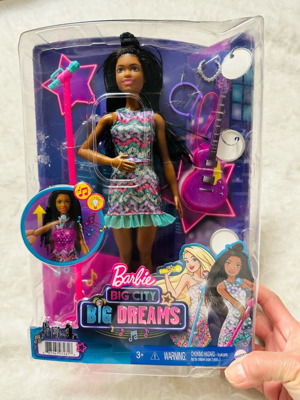 Barbie Big City Big Dreams Doll - Purple, Teal & Pink Outfit